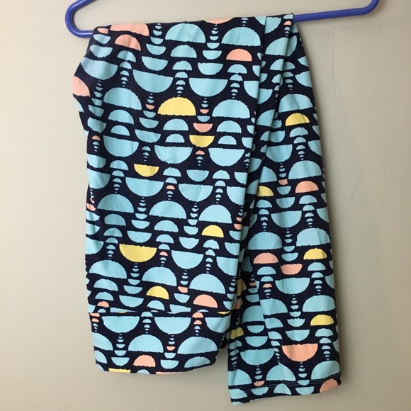 LuLaRoe Pants - EUC LuLaRoe Pyrex Turquoise Leggings TC